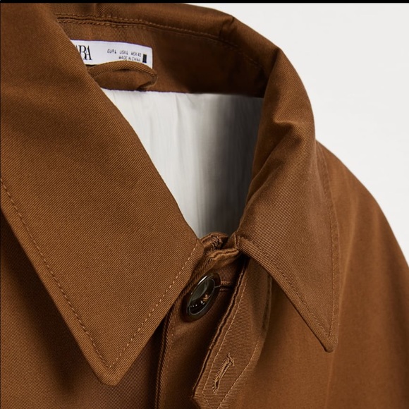 BRAND NEE ZARA LONG PARKA JACKET size M - Picture 7 of 9